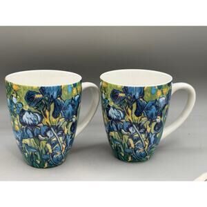 Van Gogh Museum of Modern Art Set of 2 Iris IRISES Mugs 2014